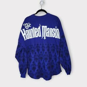 Disney Royal Blue Haunted Mansion Long Sleeve Tee